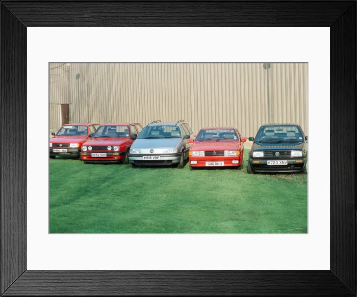 Framed Print : A range of Volkswagen cars. 16th January 1991 Framed Print : A range of Volkswagen cars. 16th January 1991