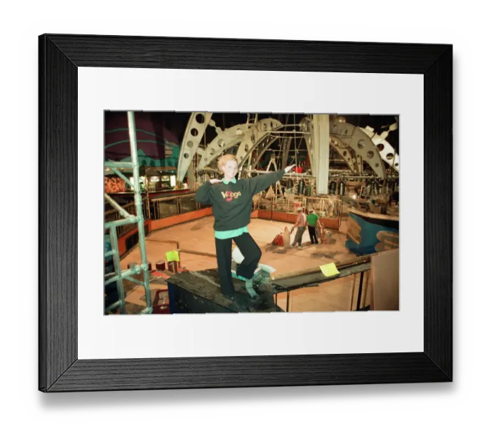 Framed Print : Tina Beddard, member of staff at the Visage Nightclub in Stockton High Street