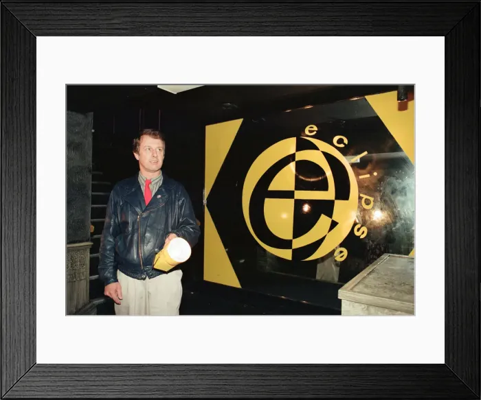 Framed Print : Eclipse nightclub, Stockton, Friday 2nd October 1992. Our Picture Shows Framed Print : Eclipse nightclub, Stockton, Friday 2nd October 1992. Our Picture Shows