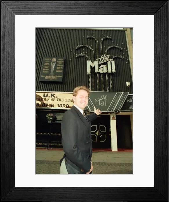 Framed Print : Ivan Curtis Smith, new manager of The Mall Nightclub, Stockton, Friday 17th February 1995 Framed Print : Ivan Curtis Smith, new manager of The Mall Nightclub, Stockton, Friday 17th February 1995