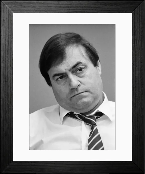 Framed Print : John Prescott MP, Member of Parliament for Hull East Framed Print : John Prescott MP, Member of Parliament for Hull East