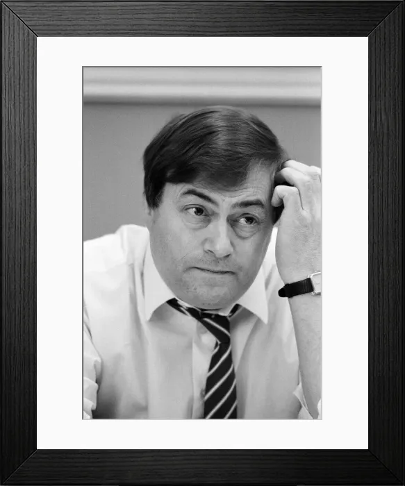 Framed Print : John Prescott MP, Member of Parliament for Hull East