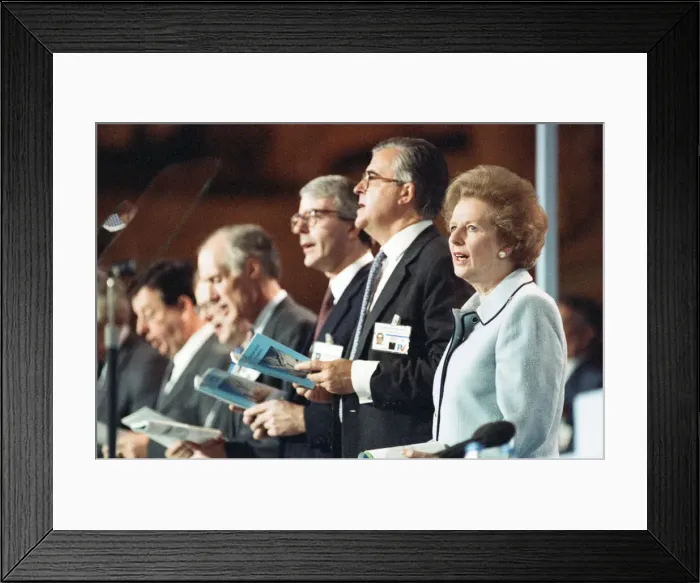 Framed Print : The Conservative Party Conference, Blackpool. Party Chairman Kenneth Baker Framed Print : The Conservative Party Conference, Blackpool. Party Chairman Kenneth Baker