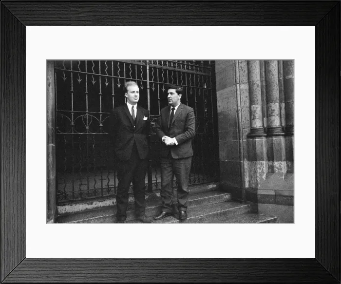 Framed Print : Ivan Cooper, (left) Chairman and founding member of the Derry Citizens Action Committee
