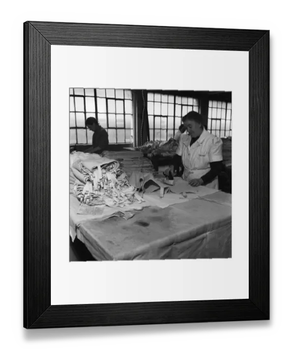 Framed Print : Au Fait girdle manufacture at the Spirella Corset factory in Letchworth 14th January 1949 Framed Print : Au Fait girdle manufacture at the Spirella Corset factory in Letchworth 14th January 1949