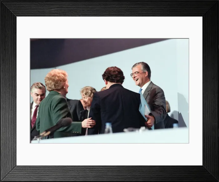 Framed Print : The Conservative Party Conference, Blackpool. Prime Minister Margaret Thatcher with Framed Print : The Conservative Party Conference, Blackpool. Prime Minister Margaret Thatcher with