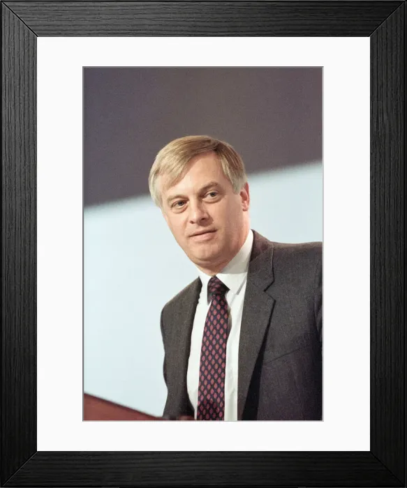 Framed Print : The Conservative Party Conference, Blackpool. Chris Patten. October 1989 Framed Print : The Conservative Party Conference, Blackpool. Chris Patten. October 1989