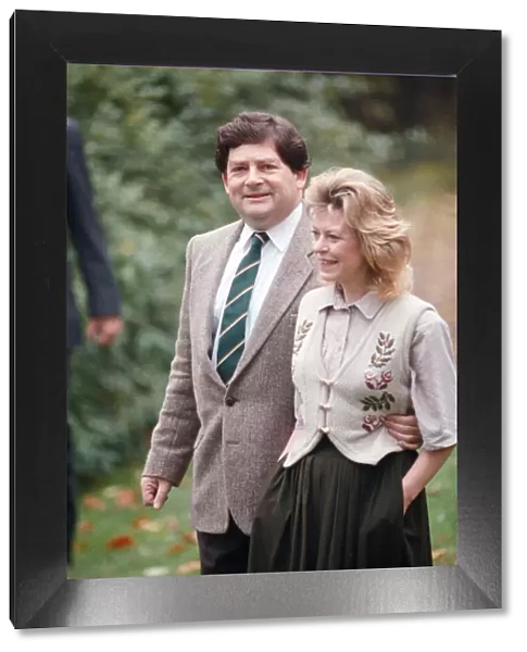 Nigel Lawson and his wife Therese pictured at their home, the day after his resignation
