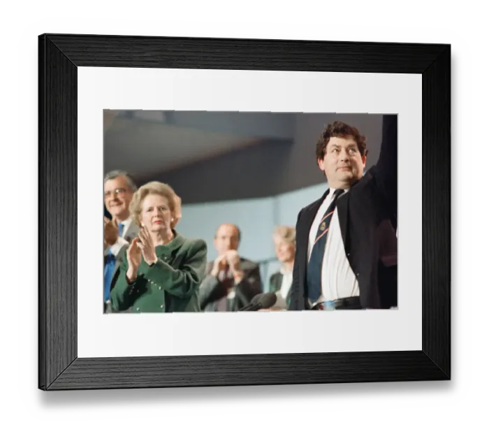 Framed Print : The Conservative Party Conference, Blackpool. Chancellor of the Exchequer, Nigel Lawson