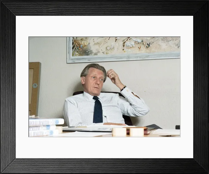 Framed Print : Politician Michael Heseltine promoting his book The Challenge of Europe Framed Print : Politician Michael Heseltine promoting his book The Challenge of Europe
