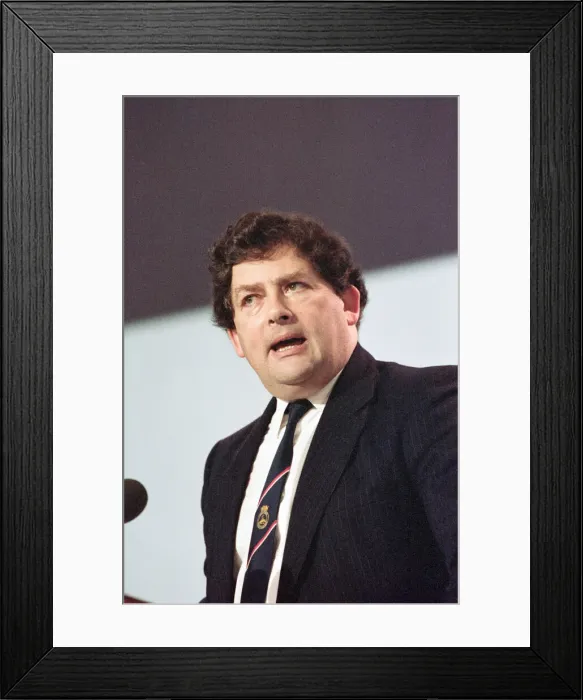 Framed Print : The Conservative Party Conference, Blackpool. Chancellor of the Exchequer Nigel Lawson Framed Print : The Conservative Party Conference, Blackpool. Chancellor of the Exchequer Nigel Lawson