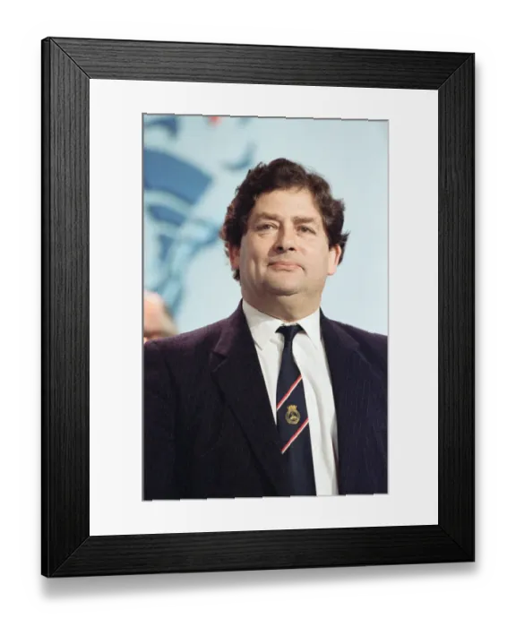 Framed Print : The Conservative Party Conference, Blackpool. Chancellor of the Exchequer Nigel Lawson Framed Print : The Conservative Party Conference, Blackpool. Chancellor of the Exchequer Nigel Lawson