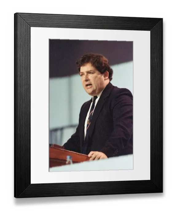 Framed Print : The Conservative Party Conference, Blackpool. Chancellor of the Exchequer Nigel Lawson