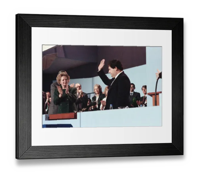 Framed Print : The Conservative Party Conference, Blackpool. Chancellor of the Exchequer, Nigel Lawson Framed Print : The Conservative Party Conference, Blackpool. Chancellor of the Exchequer, Nigel Lawson