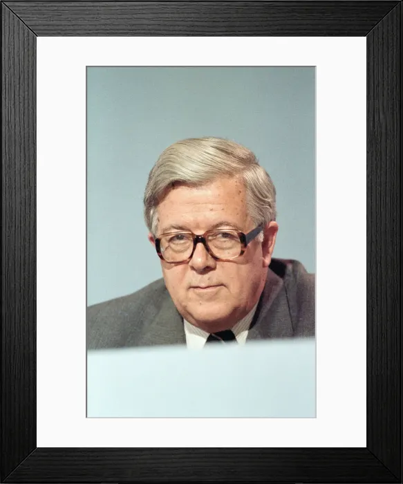 Framed Print : The Conservative Party Conference, Blackpool. Deputy Prime Minister, Geoffrey Howe Framed Print : The Conservative Party Conference, Blackpool. Deputy Prime Minister, Geoffrey Howe
