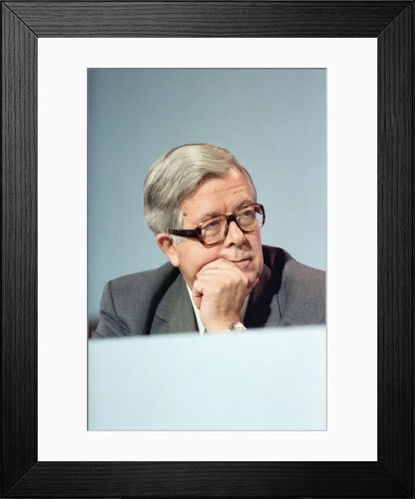 Framed Print : The Conservative Party Conference, Blackpool. Deputy Prime Minister, Geoffrey Howe Framed Print : The Conservative Party Conference, Blackpool. Deputy Prime Minister, Geoffrey Howe