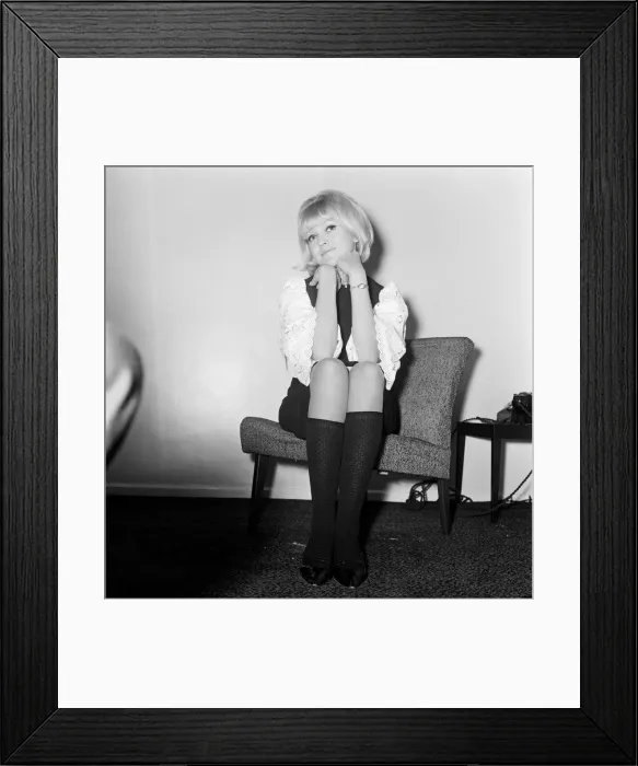 Framed Print : Picture shows DJ Annie Nightingale. Annie (then captioned as Ann Framed Print : Picture shows DJ Annie Nightingale. Annie (then captioned as Ann