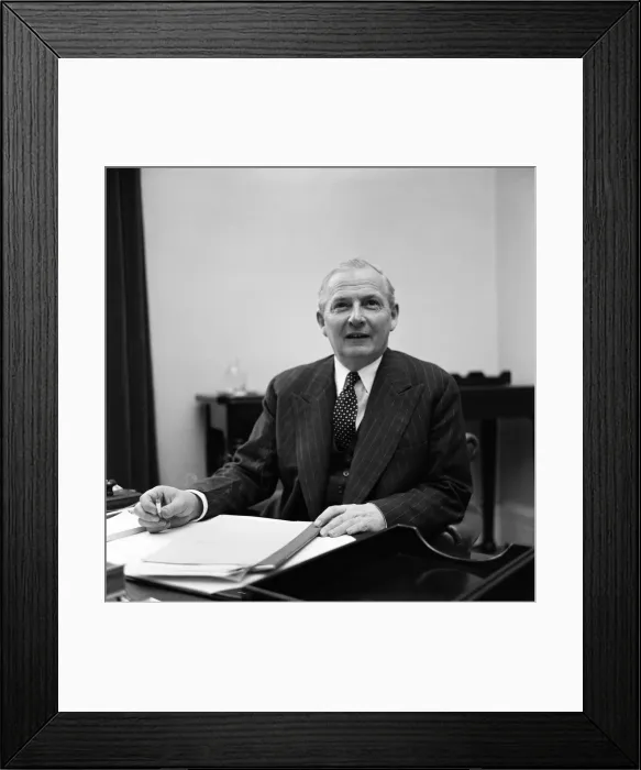 Framed Print : Politician Selwyn Lloyd in his office. 7th March 1962 Framed Print : Politician Selwyn Lloyd in his office. 7th March 1962