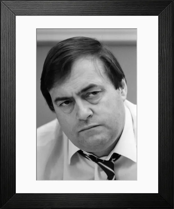 Framed Print : John Prescott MP, Member of Parliament for Hull East