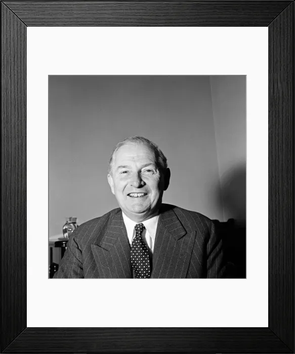 Framed Print : Politician Selwyn Lloyd in his office. 7th March 1962 Framed Print : Politician Selwyn Lloyd in his office. 7th March 1962