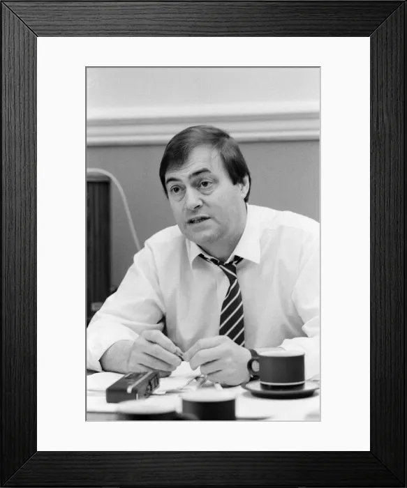 Framed Print : John Prescott MP, Member of Parliament for Hull East Framed Print : John Prescott MP, Member of Parliament for Hull East