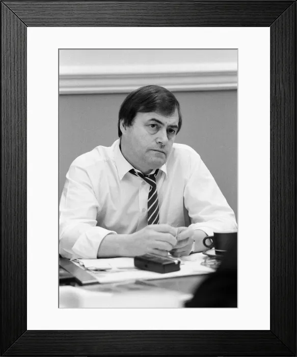 Framed Print : John Prescott MP, Member of Parliament for Hull East Framed Print : John Prescott MP, Member of Parliament for Hull East