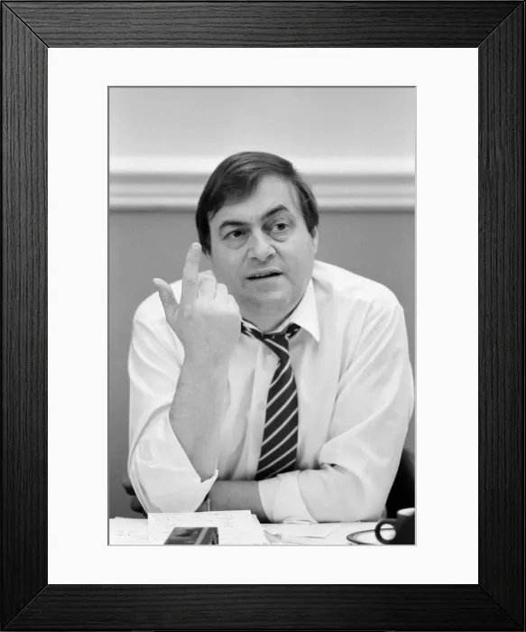 Framed Print : John Prescott MP, Member of Parliament for Hull East Framed Print : John Prescott MP, Member of Parliament for Hull East