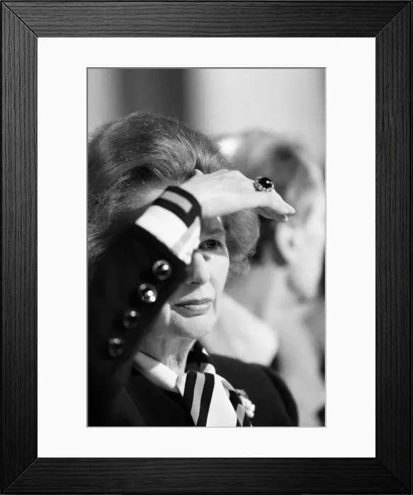 Framed Print : Prime Minister Margaret Thatcher unveils the Tory Party Manifesto for the 1987 General Framed Print : Prime Minister Margaret Thatcher unveils the Tory Party Manifesto for the 1987 General