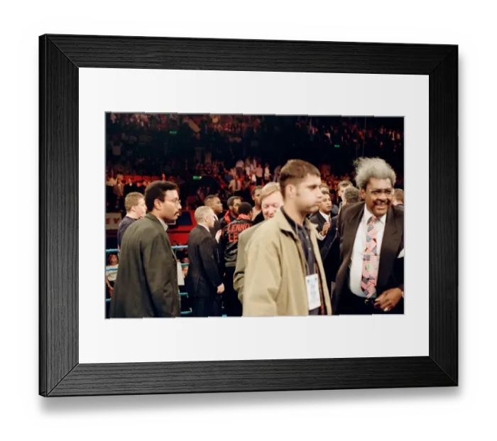 Framed Print : Lennox Lewis vs. Oliver McCall, billed Whose Moment of Glory Framed Print : Lennox Lewis vs. Oliver McCall, billed Whose Moment of Glory