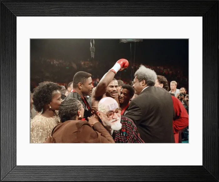 Framed Print : Lennox Lewis vs. Oliver McCall, billed Whose Moment of Glory Framed Print : Lennox Lewis vs. Oliver McCall, billed Whose Moment of Glory