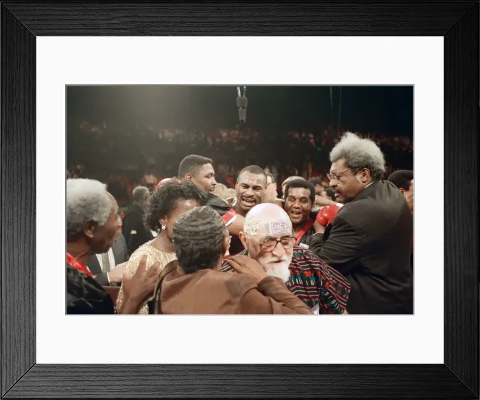 Framed Print : Lennox Lewis vs. Oliver McCall, billed Whose Moment of Glory Framed Print : Lennox Lewis vs. Oliver McCall, billed Whose Moment of Glory