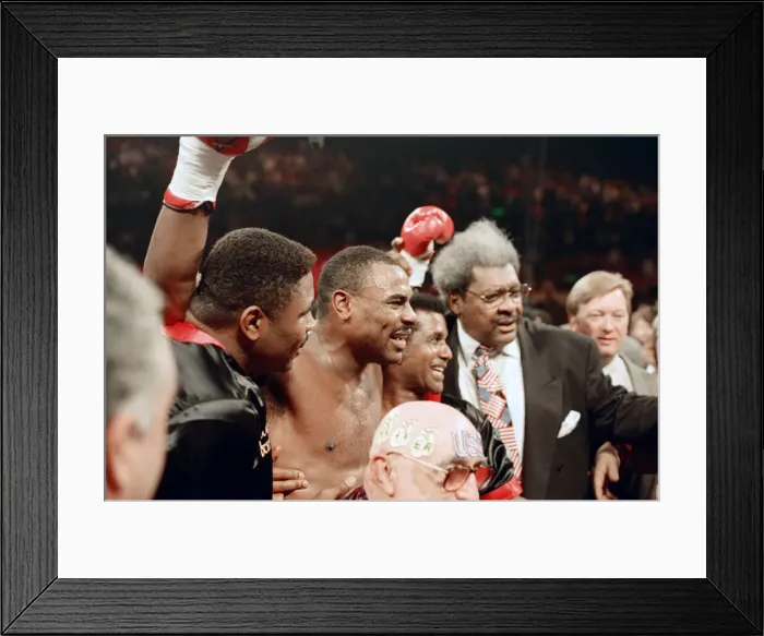 Framed Print : Lennox Lewis vs. Oliver McCall, billed Whose Moment of Glory Framed Print : Lennox Lewis vs. Oliver McCall, billed Whose Moment of Glory