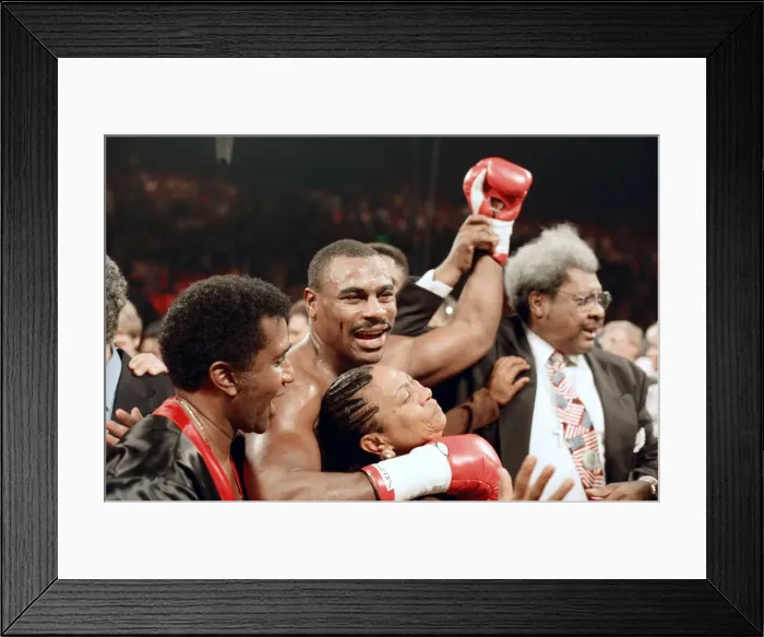 Framed Print : Lennox Lewis vs. Oliver McCall, billed Whose Moment of Glory Framed Print : Lennox Lewis vs. Oliver McCall, billed Whose Moment of Glory