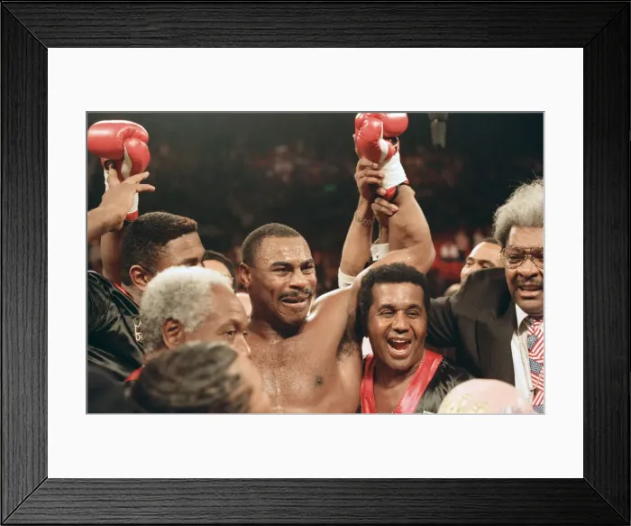 Framed Print : Lennox Lewis vs. Oliver McCall, billed Whose Moment of Glory Framed Print : Lennox Lewis vs. Oliver McCall, billed Whose Moment of Glory
