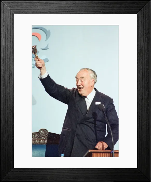 Framed Print : The Conservative Party Conference, Blackpool. Willie Whitelaw. October 1989