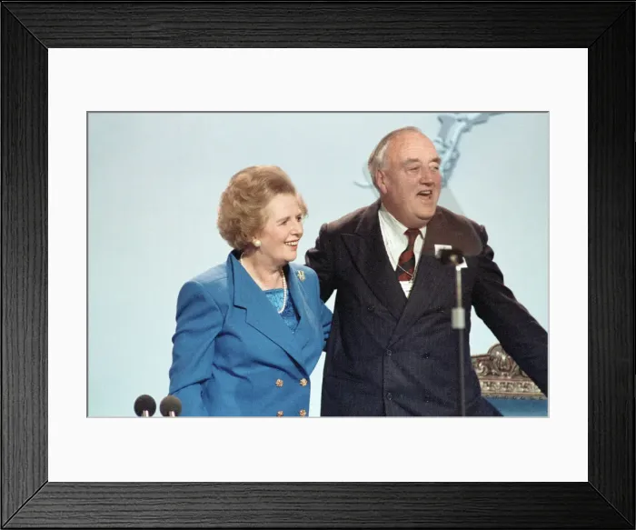 Framed Print : The Conservative Party Conference, Blackpool. Prime Minister Margaret Thatcher with Framed Print : The Conservative Party Conference, Blackpool. Prime Minister Margaret Thatcher with