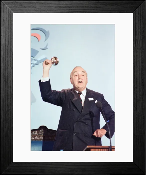 Framed Print : The Conservative Party Conference, Blackpool. Willie Whitelaw. October 1989 Framed Print : The Conservative Party Conference, Blackpool. Willie Whitelaw. October 1989