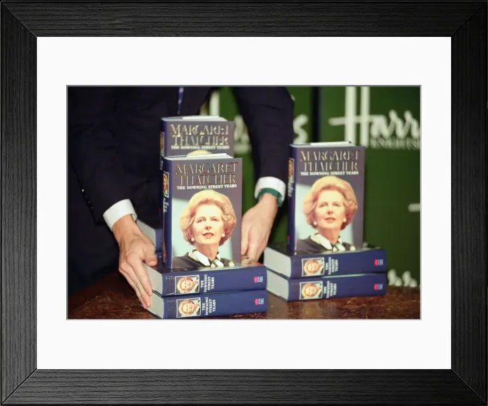 Framed Print : Book signing of Margaret Thatchers memoir The Downing Street years Framed Print : Book signing of Margaret Thatchers memoir The Downing Street years