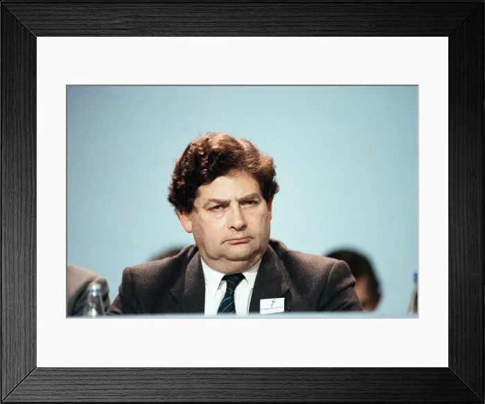 Framed Print : The Conservative Party Conference, Blackpool. Chancellor of the Exchequer Nigel Lawson Framed Print : The Conservative Party Conference, Blackpool. Chancellor of the Exchequer Nigel Lawson