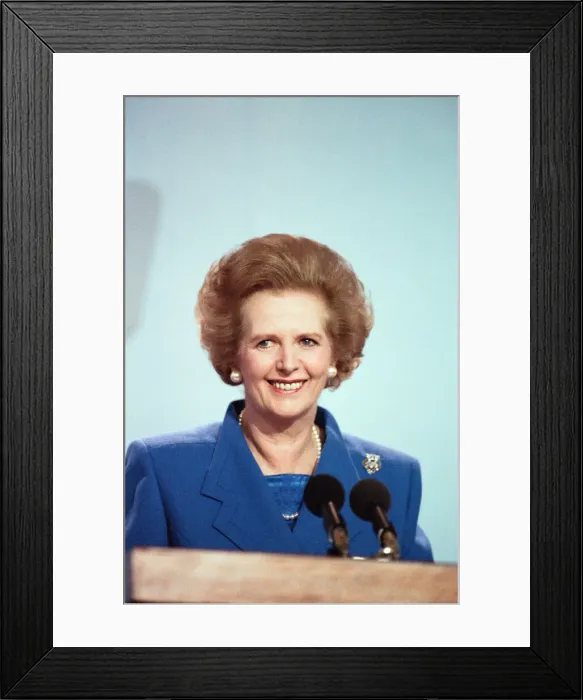 Framed Print : The Conservative Party Conference, Blackpool. Prime Minister Margaret Thatcher Framed Print : The Conservative Party Conference, Blackpool. Prime Minister Margaret Thatcher