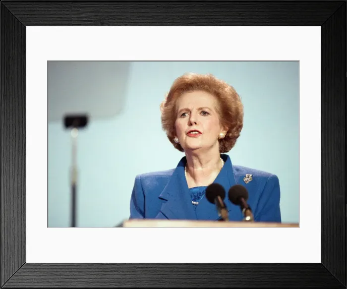 Framed Print : The Conservative Party Conference, Blackpool. Prime Minister Margaret Thatcher Framed Print : The Conservative Party Conference, Blackpool. Prime Minister Margaret Thatcher