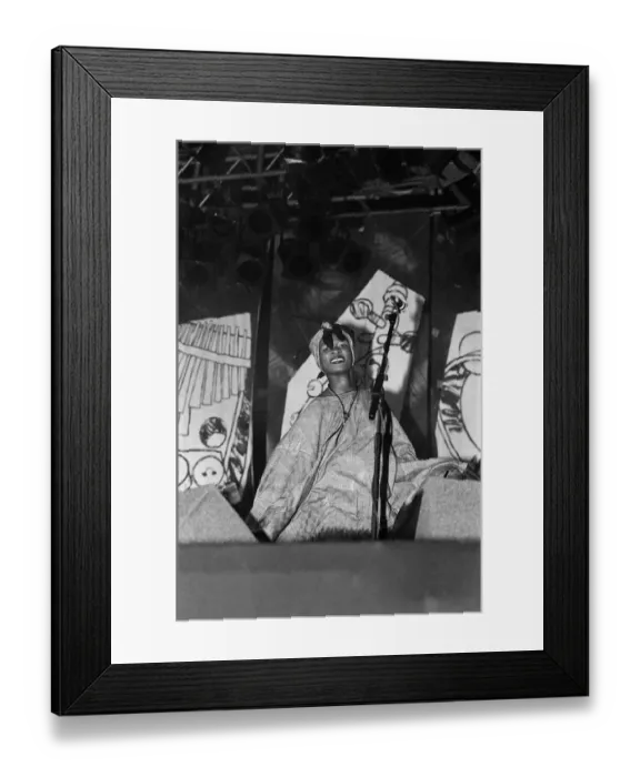 Framed Print : Artists performing at WOMAD festival at Rivermead in Reading, Berkshire, 17th July 1992