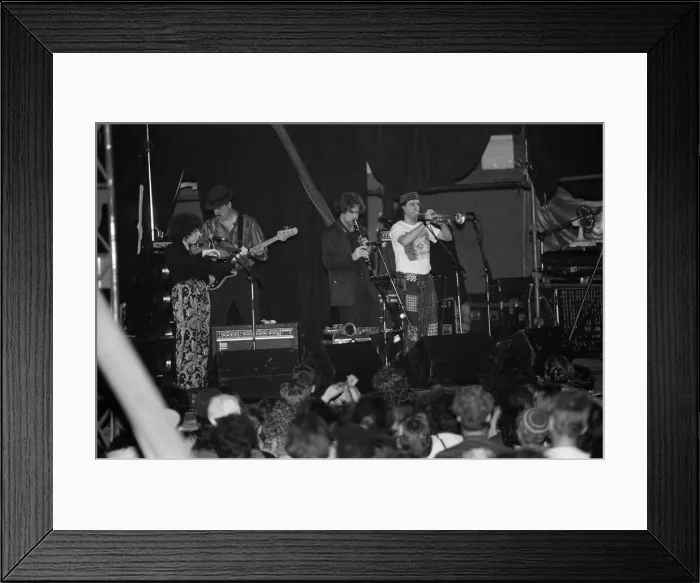 Framed Print : The Klezmatics performing at WOMAD festival at Rivermead in Reading, Berkshire