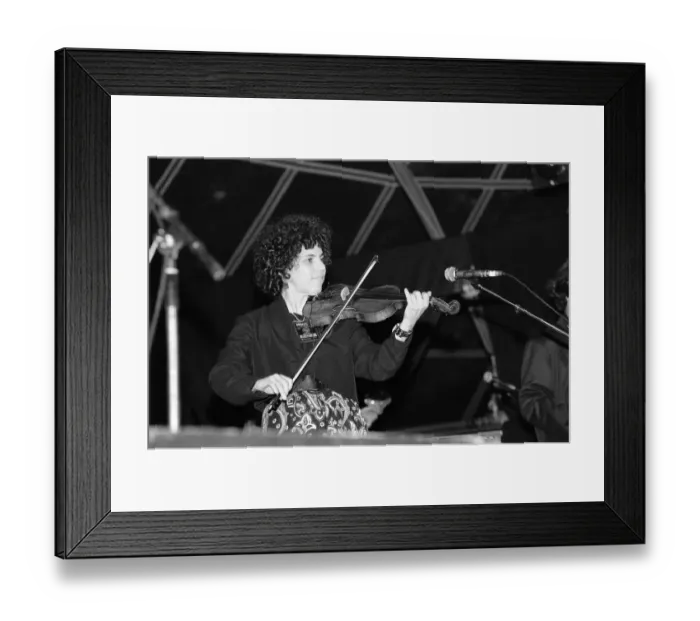 Framed Print : Alicia Svigals of The Klezmatics performing at WOMAD festival at Rivermead in Reading