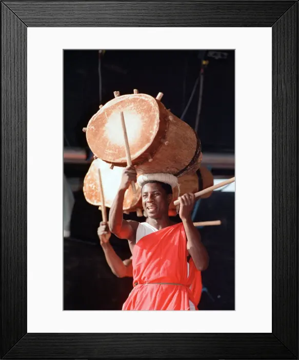 Framed Print : Artists performing at WOMAD festival at Rivermead in Reading, Berkshire, 18th July 1992 Framed Print : Artists performing at WOMAD festival at Rivermead in Reading, Berkshire, 18th July 1992