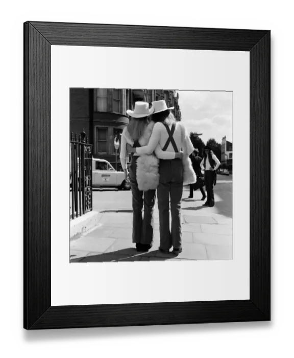 Framed Print : Unisex Wedding. Here come the bride and groom, dressed identically