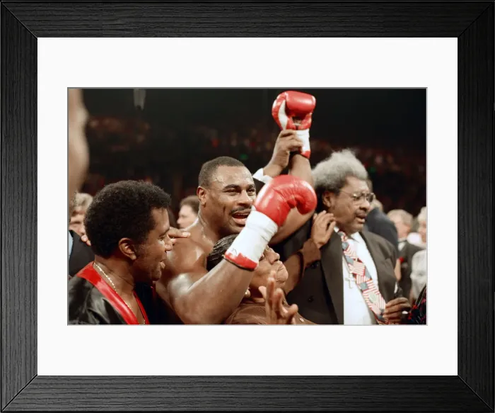 Framed Print : Lennox Lewis vs. Oliver McCall, billed Whose Moment of Glory Framed Print : Lennox Lewis vs. Oliver McCall, billed Whose Moment of Glory