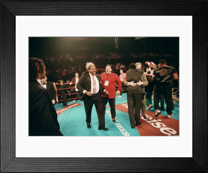 Framed Print : Lennox Lewis vs. Oliver McCall, billed Whose Moment of Glory Framed Print : Lennox Lewis vs. Oliver McCall, billed Whose Moment of Glory