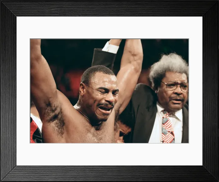 Framed Print : Lennox Lewis vs. Oliver McCall, billed Whose Moment of Glory Framed Print : Lennox Lewis vs. Oliver McCall, billed Whose Moment of Glory