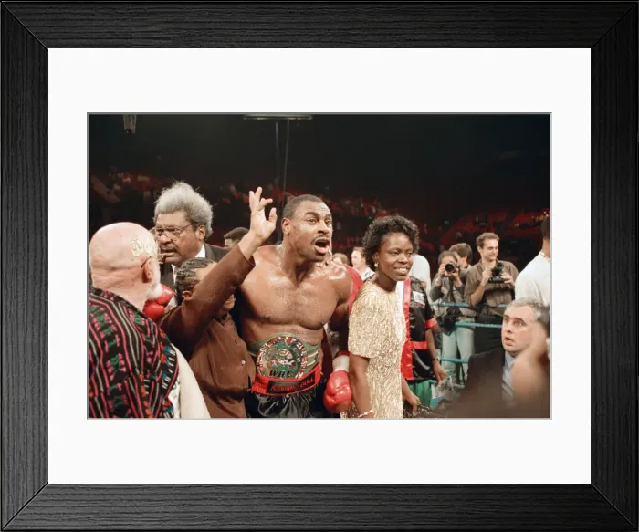 Framed Print : Lennox Lewis vs. Oliver McCall, billed Whose Moment of Glory Framed Print : Lennox Lewis vs. Oliver McCall, billed Whose Moment of Glory